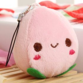 Fruits And Vegetables Little Doll Stuffed Toy Pendant (Option: Peach-6cmto13cm)