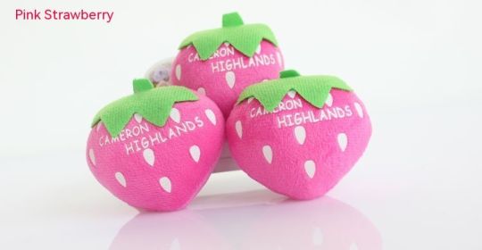 Fruits And Vegetables Little Doll Stuffed Toy Pendant (Option: Pink Strawberry-6cmto13cm)