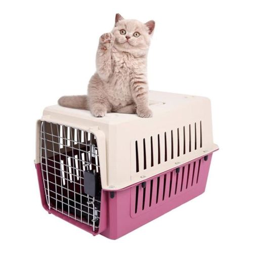 Portable Pet Box Cat & Dog Carrier Cage with Chrome Door Portable Pet Box Cat & Dog Carrier Cage with Chrome Door