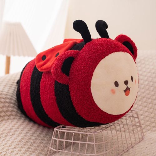 Cute Bee Pillow Lying Cartoon Animal Figurine Doll Butterfly Plush Toy Holiday Gift