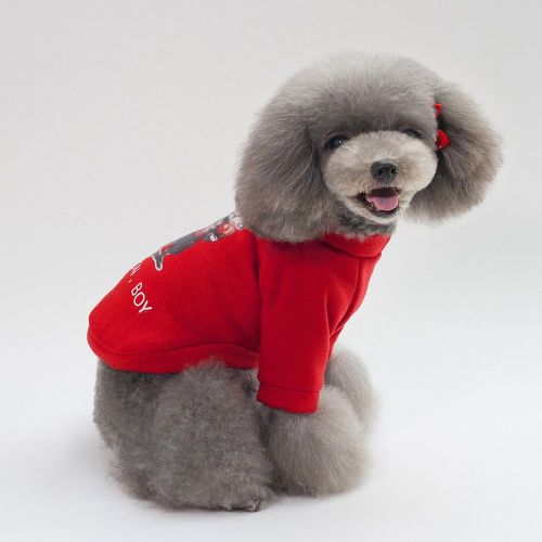 Dog Winter Pet Clothes Brushed Hoody