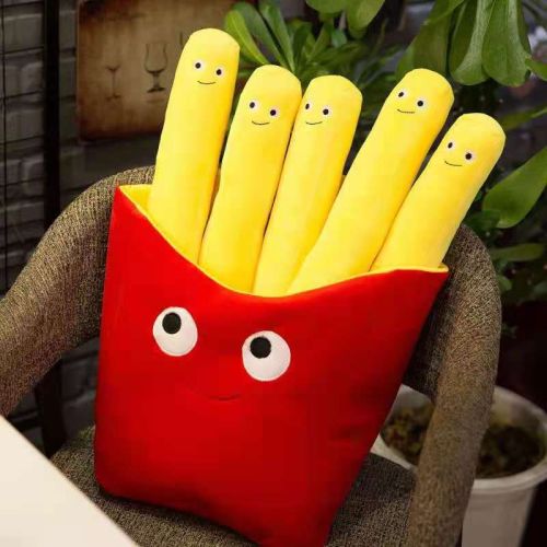 Creative Hamburger Fries Plush Toy Pizza Snack Pillow